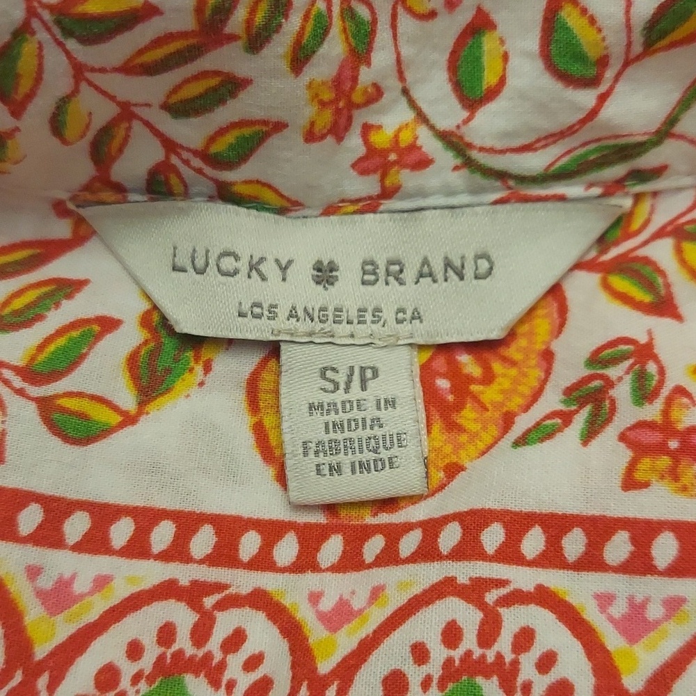 LUCKY BRAND Womens Floral Button-Down Long Sleeve Top - Picture 10 of 13